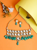 Kundan Choker With Studs - Ruby Raang | Grocsy