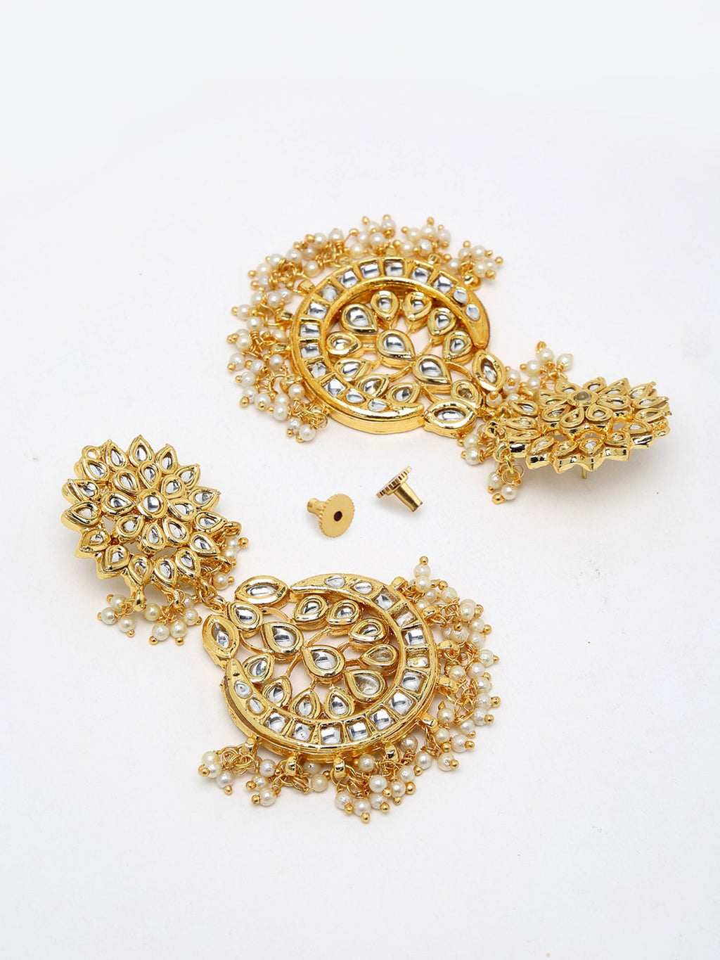 Stone Kundan Choker With Studs - Ruby Raang | Grocsy