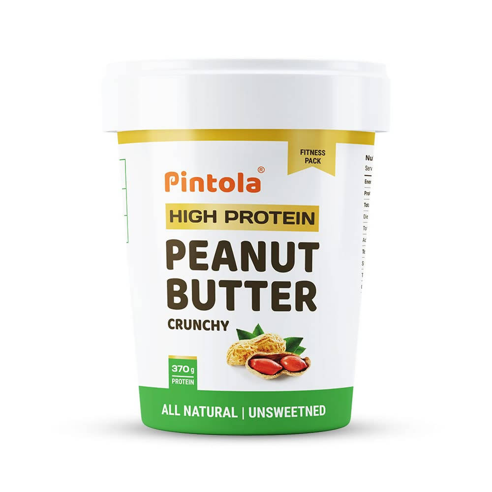 Pintola High Protein Natural Crunchy Peanut Butter | Grocsy