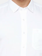 Ramraj Cotton Mens Half Sleeve Formal 100 % Cotton White Shirt | Grocsy