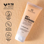 Botanic Hearth Oat & Niacinamide Cleanser Face Wash Enriched with Seabuckthorn Fruit Oil, Willow Bark Extract | Grocsy