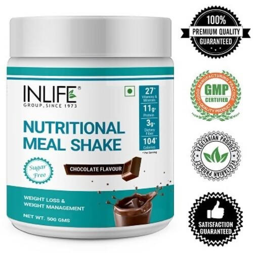 Inlife Nutritional Meal Shake Powder Chocolate Flavour | Grocsy