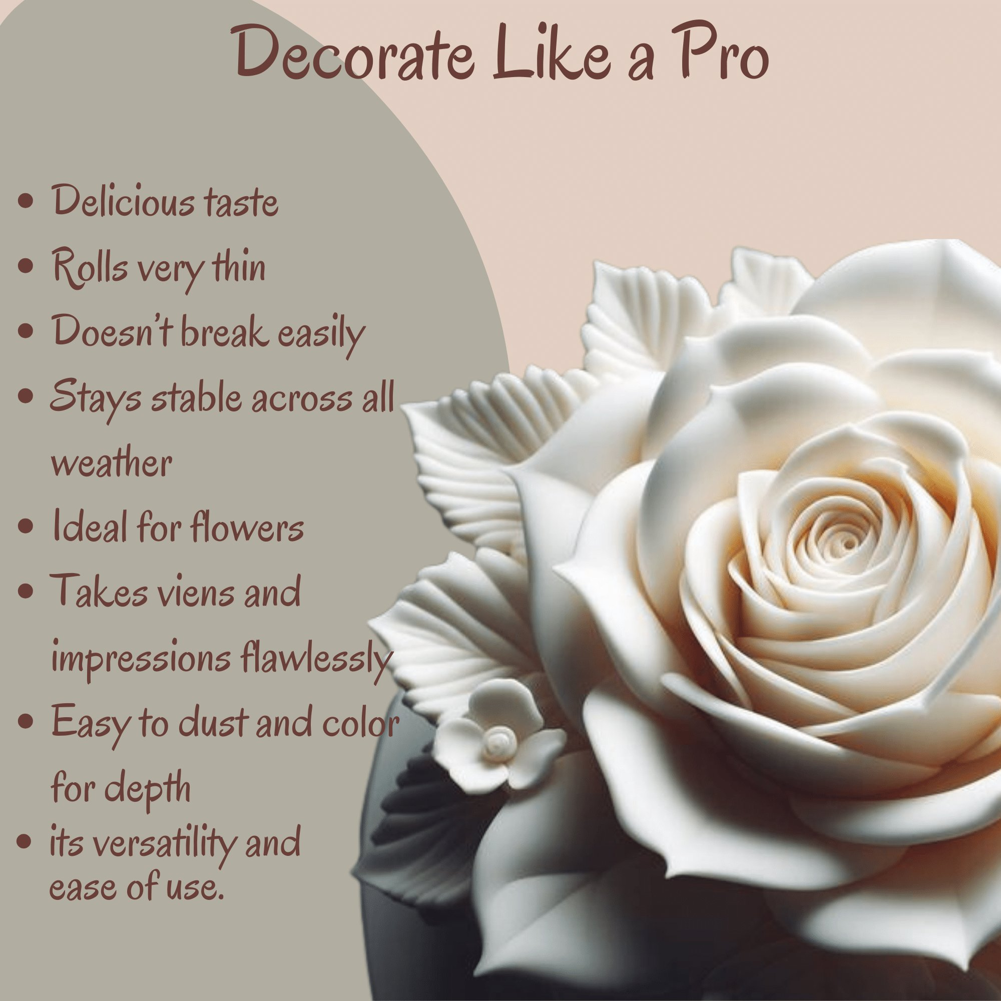 Confect White | Edible Gum paste | Grocsy