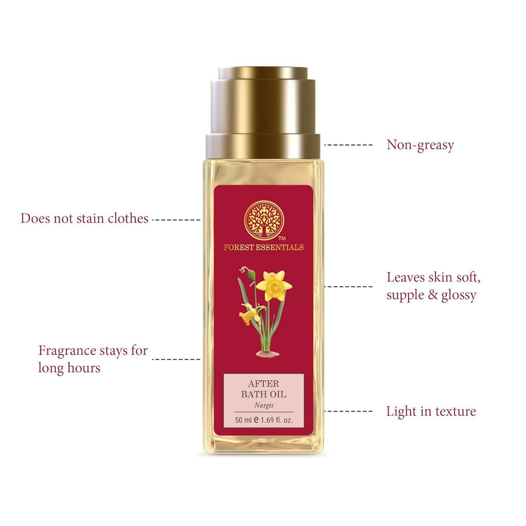 Forest Essentials After Bath Oil Nargis | Grocsy