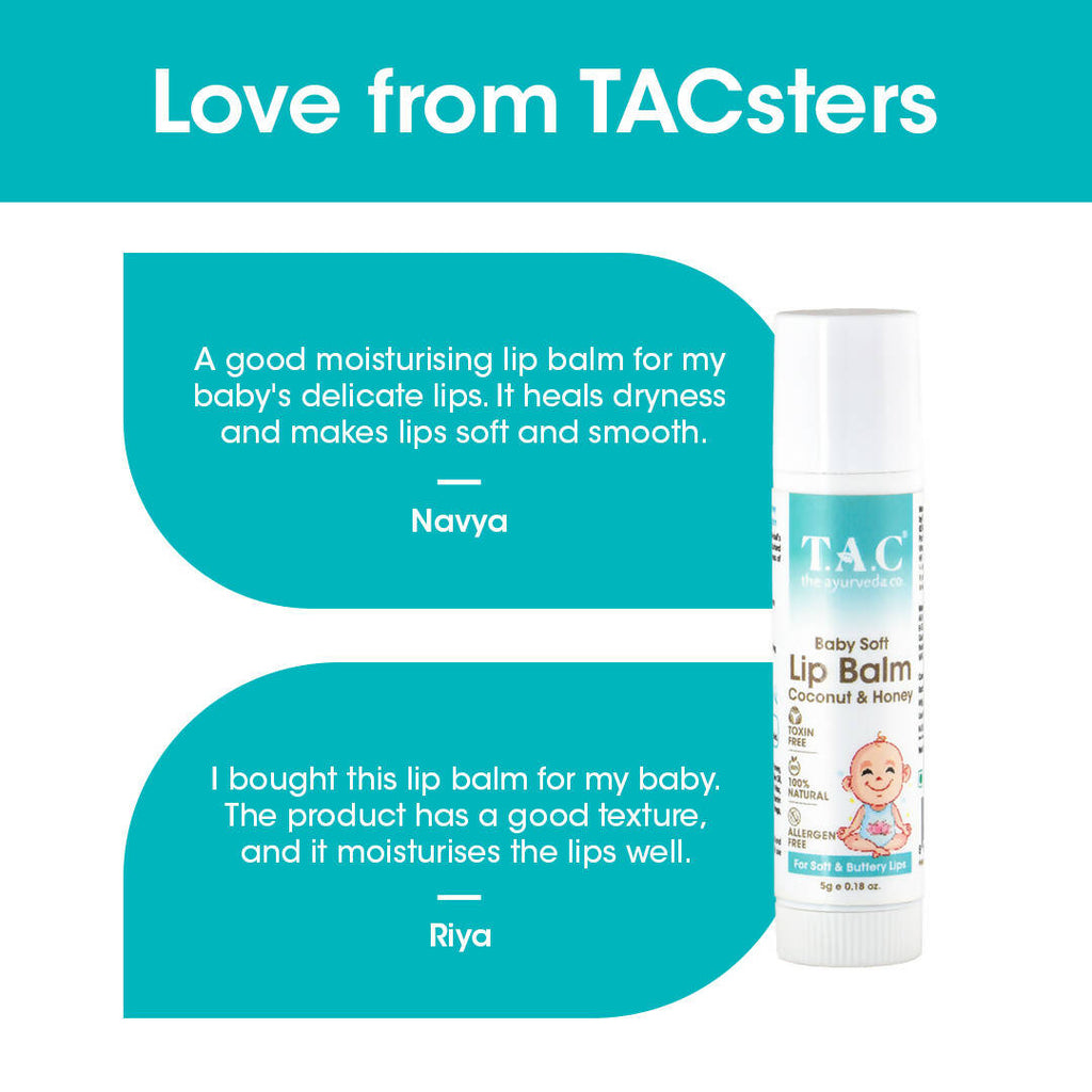 TAC - The Ayurveda Co. Baby Coconut & Honey Lip Balm | Grocsy