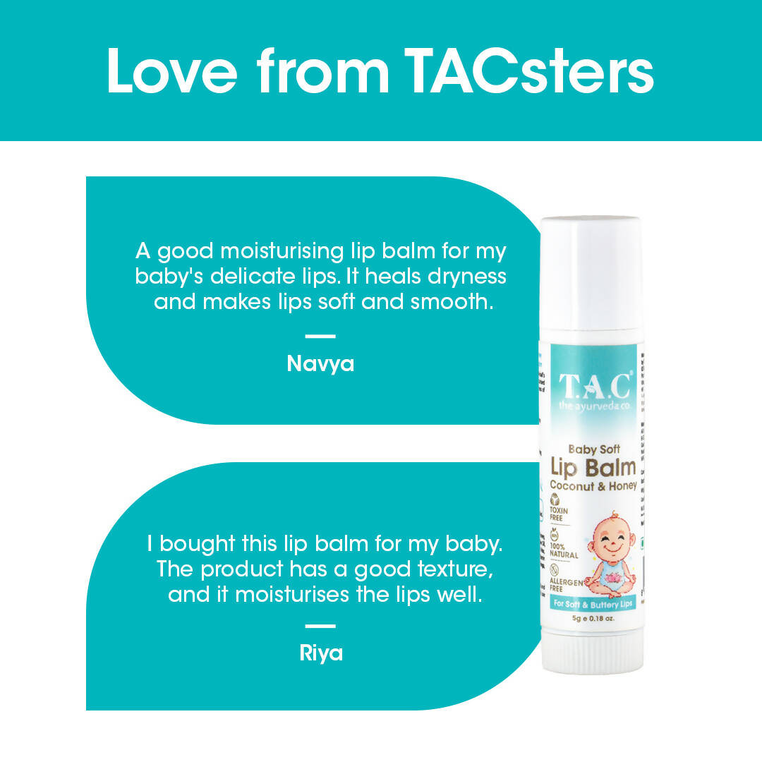 TAC - The Ayurveda Co. Baby Coconut & Honey Lip Balm | Grocsy