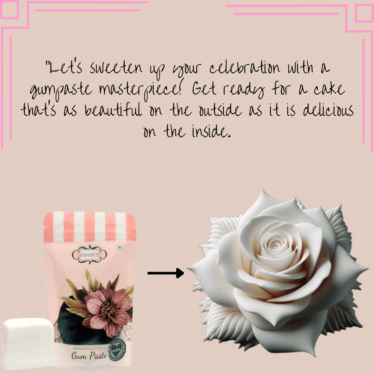 Confect White | Edible Gum paste | Grocsy
