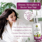 Him Ayurveda Onion Black Seed Hair Cleanser Sulphate & Paraben-Free Shampoo | Grocsy