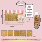 Confect All That Glitters Gold Disco Balls Assorted Sprinkles (DB-12) | Grocsy