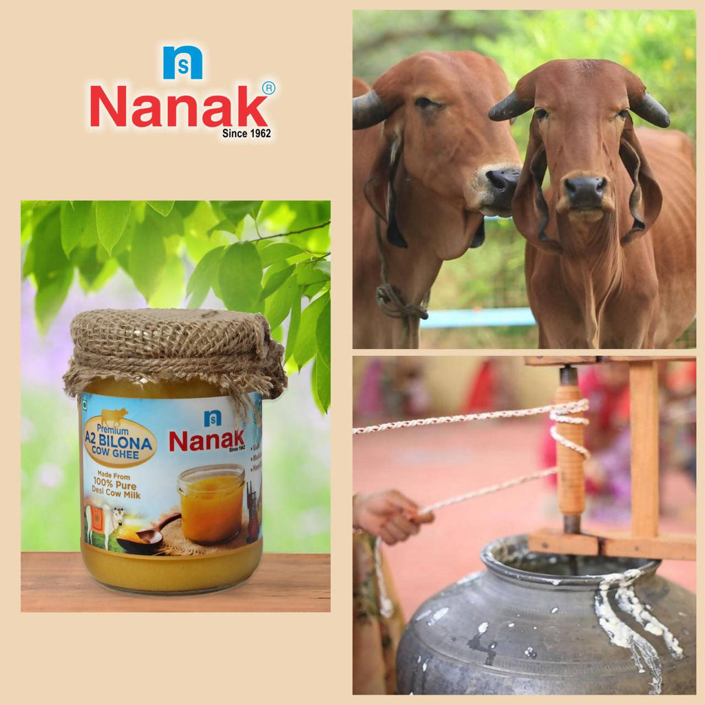 Nanak Desi A2 Bilona Cow Ghee | Hand Churned | Vedic Bilona Method Ghee | Grocsy