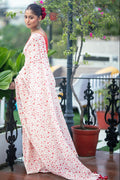 Very Much Indian Mastaani - Pure Mul Cotton Handloom Saree with Beautiful Heart Prints - Red | Grocsy