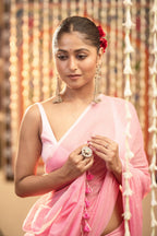Very Much Indian Mastaani - Pure Mul Cotton Handloom Saree - Soft Pink | Grocsy