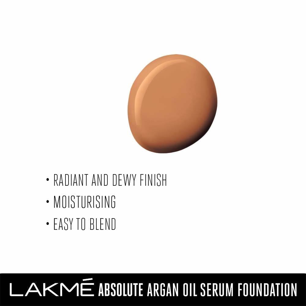Lakme Absolute Argan Oil Serum Foundation with SPF 45 - Natural Almond | Grocsy