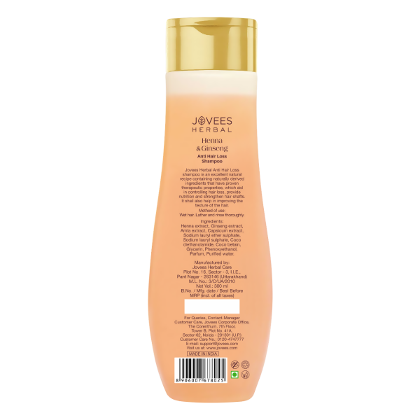 Jovees Henna & Ginseng Anti Hair Loss Shampoo | Grocsy