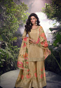 Anaita Chiku Embroidered Silk Stitched Plazo suit | Grocsy
