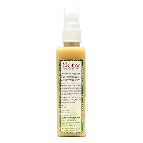 Neev Herbal Handmade Soaps Aloe Neem Face Wash | Grocsy