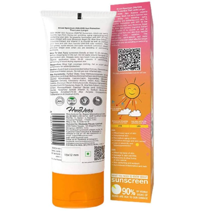 Wow Skin Science AM2PM SPF50 Water Resistant & Mineral Oil Sunscreen Lotion | Grocsy