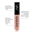 AYA True Matte Liquid Lipstick, Ultra Smooth Matte Lip Cream - 03 Brown Nude | Grocsy
