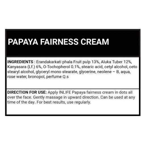 Inlife Papaya Fairness Cream | Grocsy