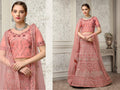 Pink Net Fancy Zari Embroidered work Lehenga Choli with Dupatta - Heer | Grocsy