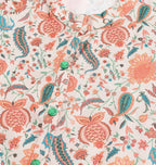 Orange Poly Rayon Digital Printed A-line Top - Tarini | Grocsy