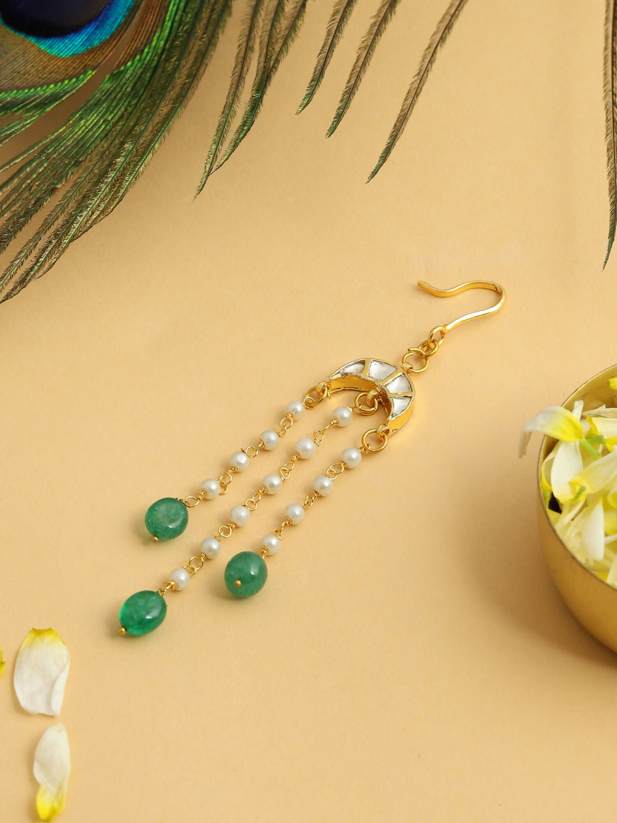 Ruby Raang Chanda Pearl Droppings Hair Pin | Grocsy