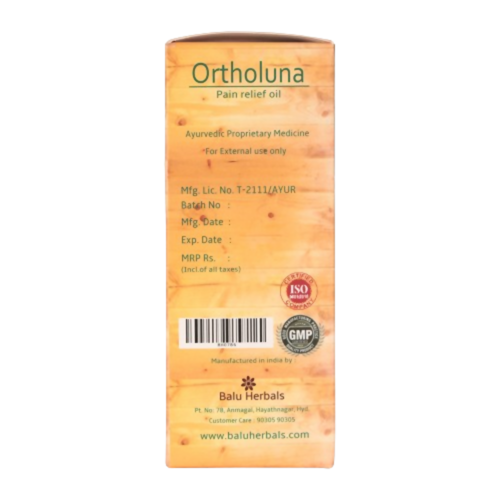 Balu Herbals Ortholuna Oil | Grocsy