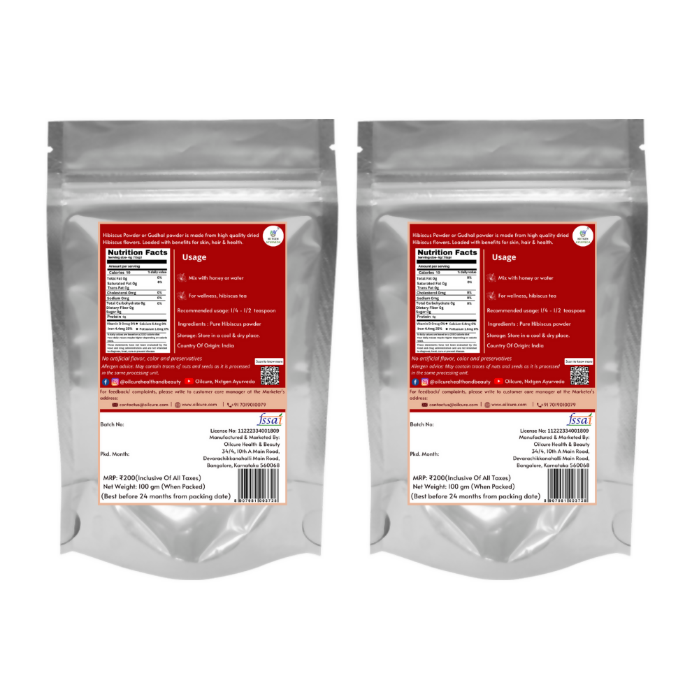 Nxtgen Ayurveda Hibiscus Powder | Grocsy