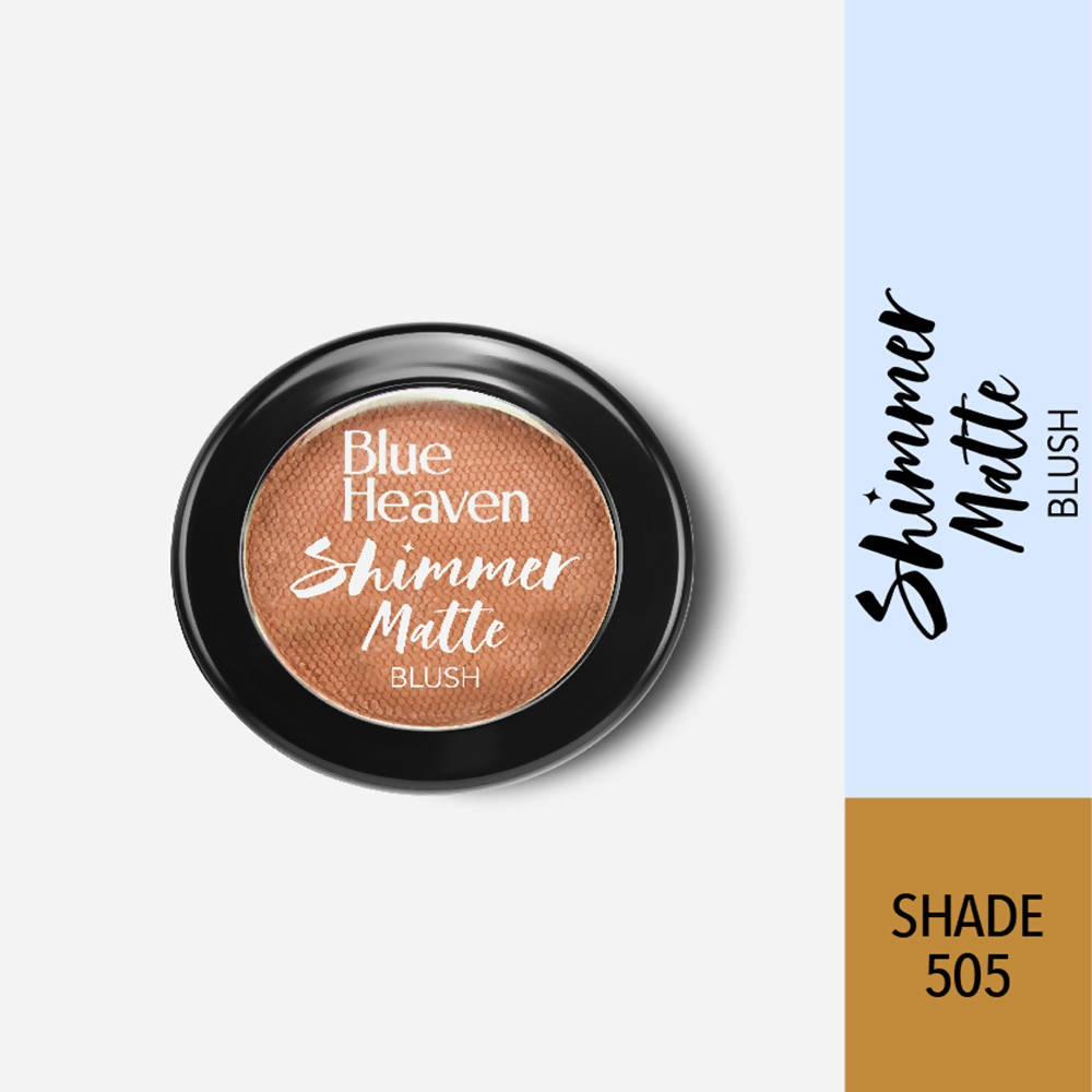 Blue Heaven Shimmer Matte Blush Shade 505 | Grocsy