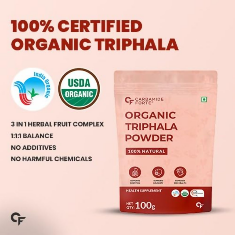 Carbamide Forte Organic Triphala Powder | Grocsy