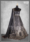Black Net Jari With Sequence Work Lehenga Choli - Nimaya Ishani | Grocsy