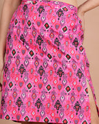 House of RP Women Fuchsia Cotton Print Co-Ords Sets | Grocsy