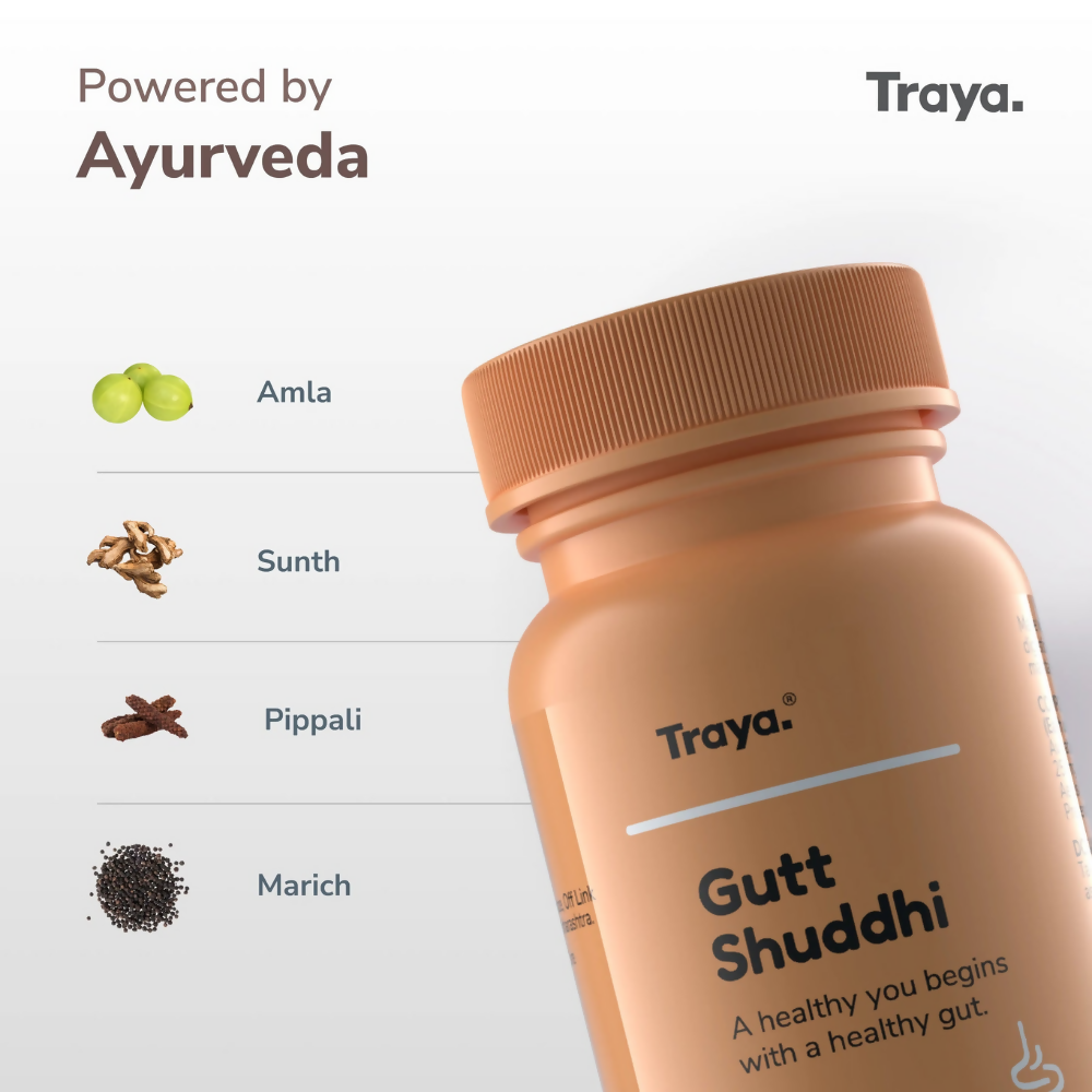 Traya Gutt Shuddhi Tablets | Grocsy