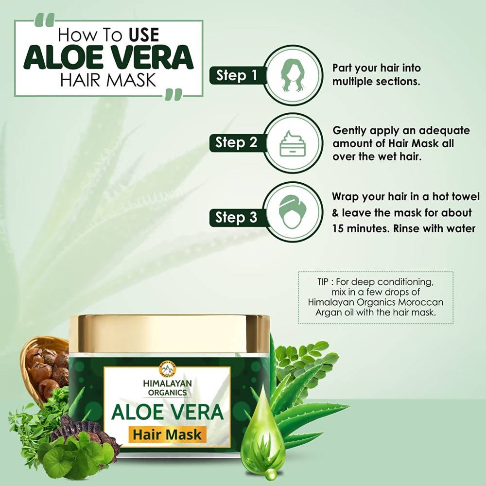 Himalayan Organics Aloe Vera Hair Mask | Grocsy