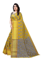 Vamika Yellow Jari Work Cotton Silk Saree (RIDHIMA YELLOW) | Grocsy