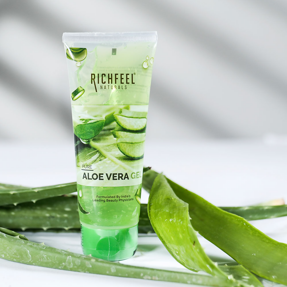 Richfeel Pure Aloe Vera Gel For Face Skin & Hair | Grocsy