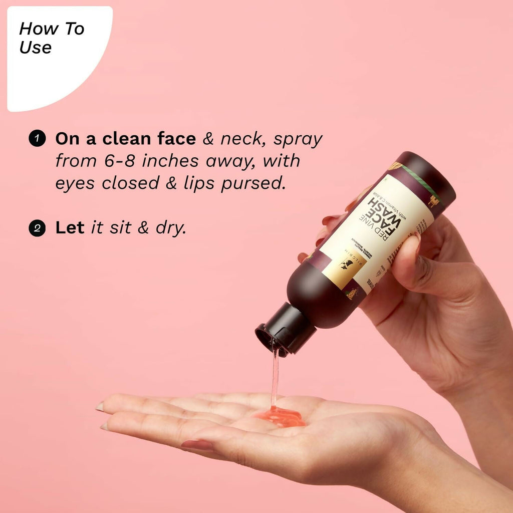 Pilgrim Red Vine Face Mist & Toner Spray with Vitamin B3 and Aloe, For Anti Ageing, Glowing Skin | Grocsy