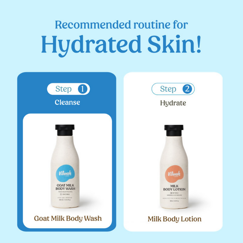 Vilvah Store Goat Milk Body Wash For Deep Cleansing | Grocsy