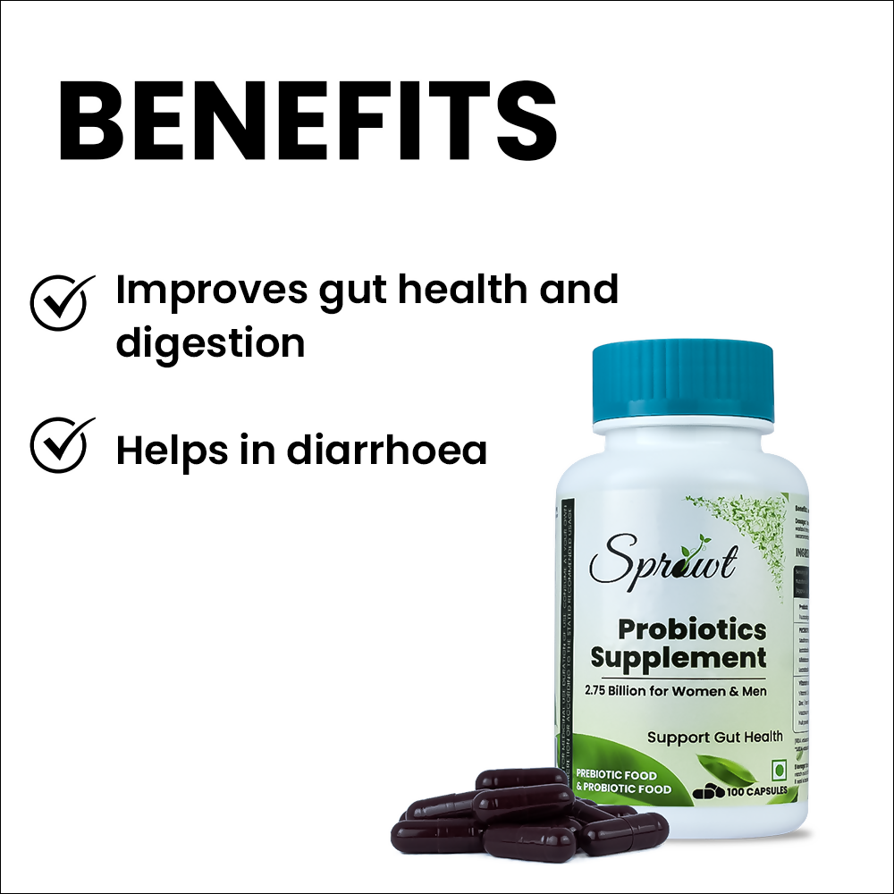 Sprowt Probiotics Supplement Capsules | Grocsy