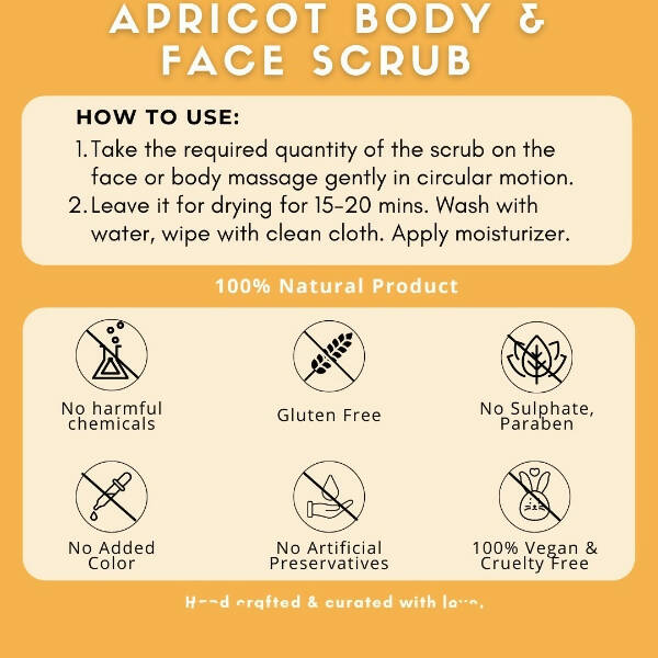 Organicos Apricot Face & Body Scrub | Grocsy
