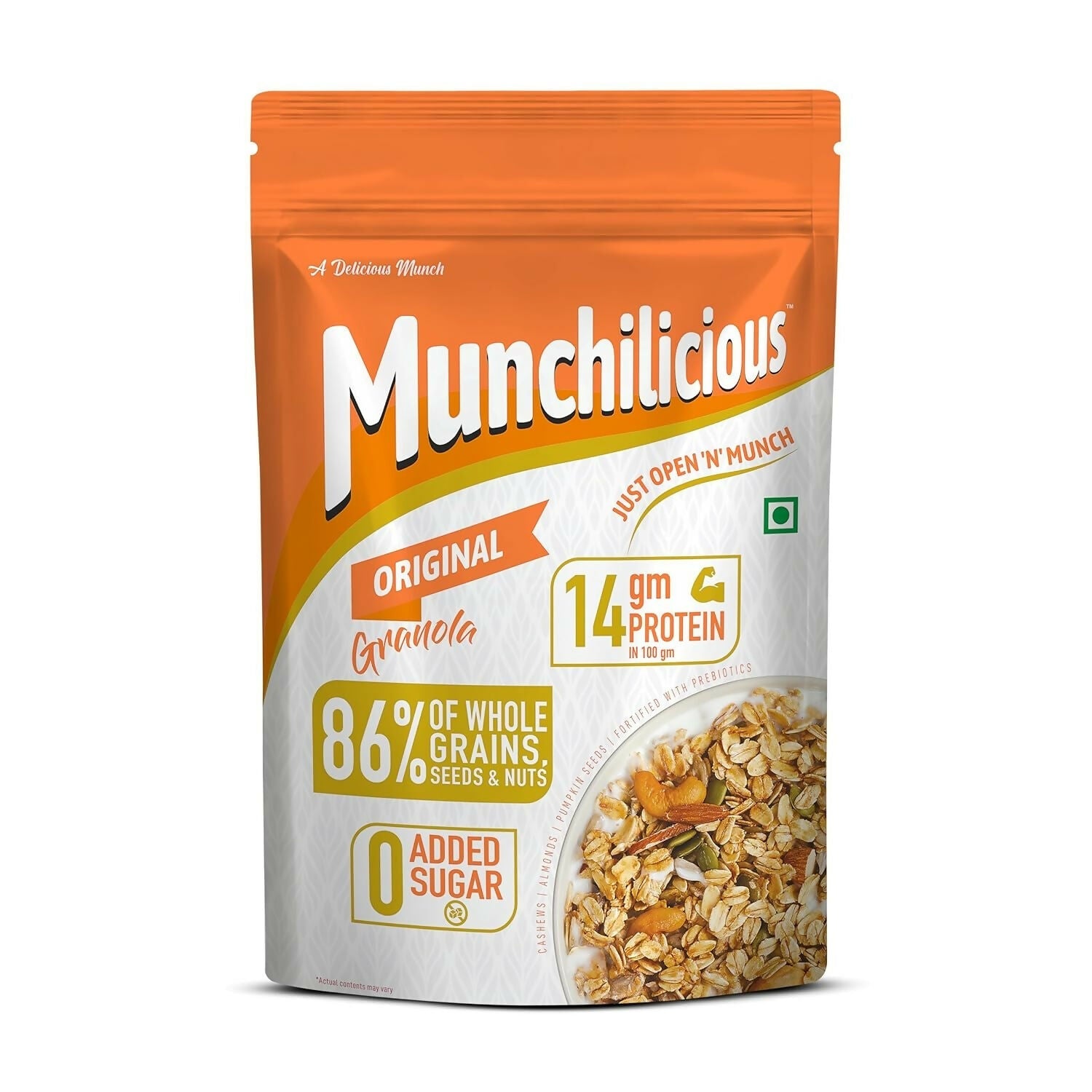 Munchilicious Granola - Original, 80% Seeds & Whole Grains | Grocsy