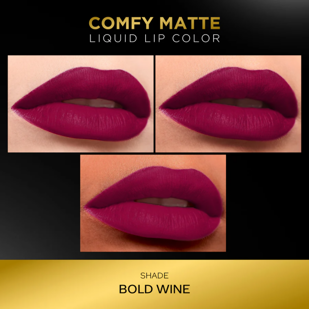 Faces Canada Comfy Matte Liquid Lipstick - Bold Wine 35 | Grocsy