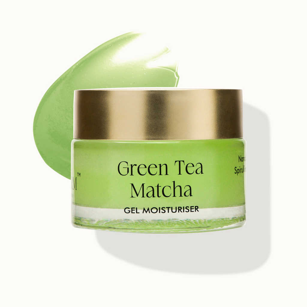 VedicDerm Green Tea Matcha Gel Moisturiser with Squalene and Niacinamide | Grocsy
