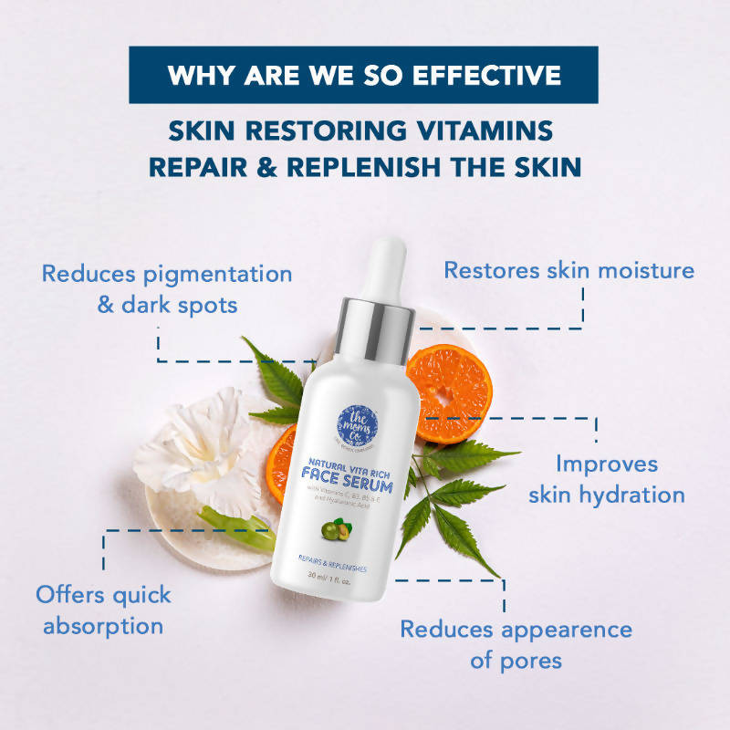 The Moms Co Natural Vita Rich Face Serum | Grocsy