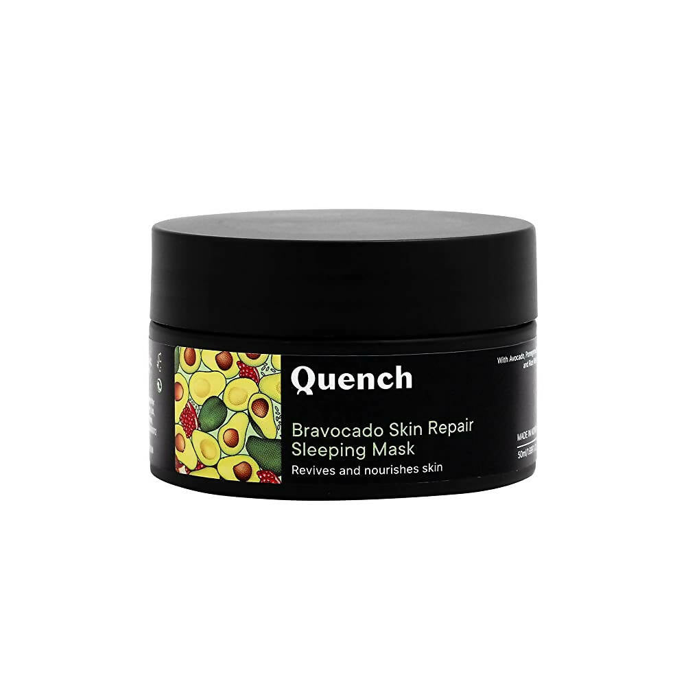 Quench Botanics Bravocado Skin Repair Night Gel Cream with Avocado Vitamins C & E - Korean Skincare | Grocsy