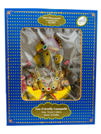 Eco-Friendly Ganesh Idols (Non-Toxic Colors) With Chatri, Akshat & Kumkum | Grocsy