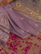 Embroidered & Lace Detailed Kurta With Pant & Embroidered Dupatta Luxury, Multicolor - Hiral Fashion | Grocsy
