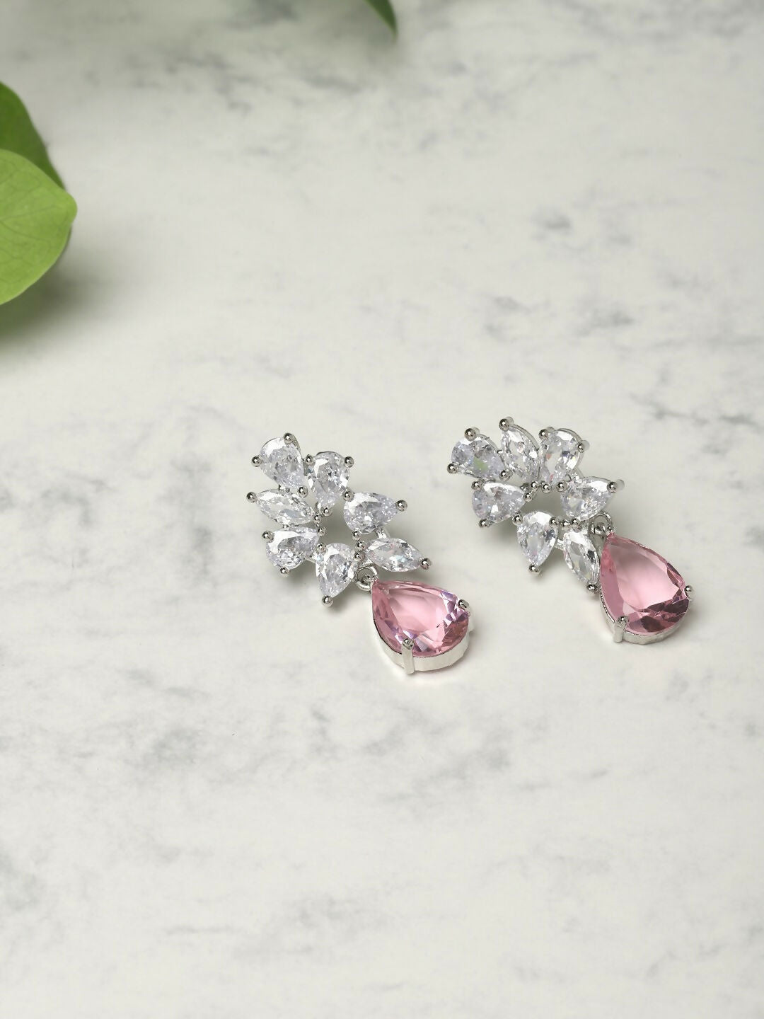 Champagne Stone Earrings- Ruby Raang | Grocsy