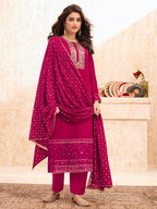 Myra Rani Emboidered Georgette Pant Style Suit | Grocsy