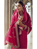 Myra Rani Premium Silk Embroidered Pant Style Suit | Grocsy